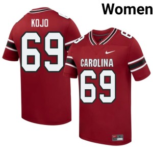 #69 Garnet UofSC Alumni College Football Emmanuel Kojo Poku Women's Jerseys 364008-229