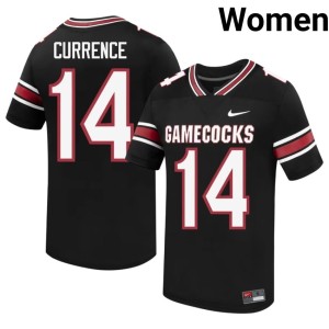 #14 University J'Zavien Currence Carolina College Football Black Womens Jersey 684545-187