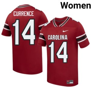 #14 J'Zavien Currence Women College Football University of South Carolina Embroidery Garnet Jerseys 319796-589