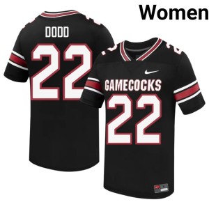 #22 Jaquavious Dodd College Football Womens Black South Carolina Gamecocks Official Jerseys 583083-120