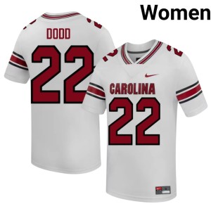 #22 College Football White University Jaquavious Dodd Women Cocks Jerseys 819176-517