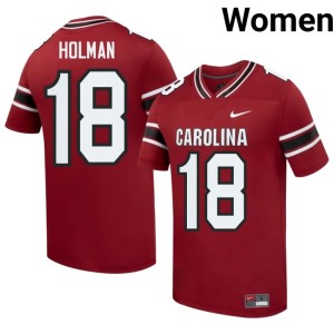 #18 2026 Women UofSC Garnet College Football Jaquel Holman Jersey 243853-231