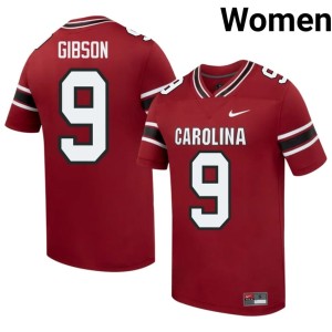 #9 Garnet Cocks College Football Player Womens Jayden Gibson Jersey 856122-427