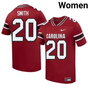 #20 Josh Smith Women Garnet College Football Replica Game Cocks Jersey 425202-227