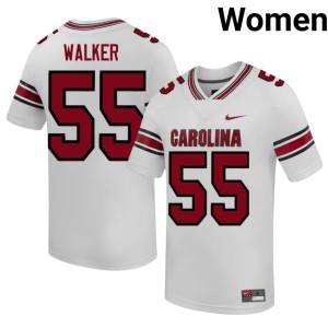 #55 Womens College Football White UofSC Limited Julian Walker Jerseys 330947-394