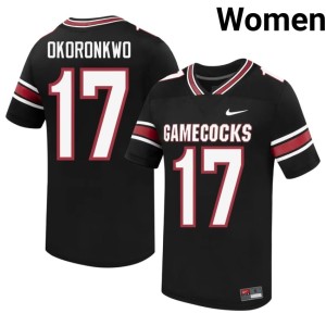 #17 2026 Black Womens Game Cocks College Football Justin Okoronkwo Jerseys 544564-356