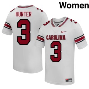 #3 Kelvin Hunter White Womens UofSC 2026 College Football Jersey 884360-429