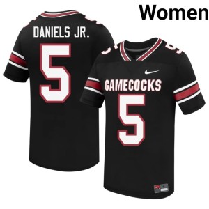 #5 Fighting Gamecocks Black College Football Limited Kendall Daniels Jr. Womens Jerseys 688623-358
