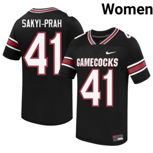 #41 Womens University of South Carolina Kobby Sakyi-Prah College Football Game Black Jerseys 133825-618
