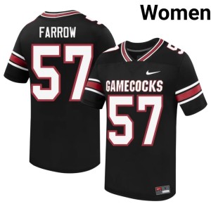 #57 Black College Football Cocks Kyler Farrow Women's 2026-27 Jersey 428117-993