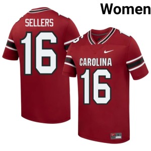 #16 Women Carolina College Football Garnet LaNorris Sellers Limited Jerseys 196048-852