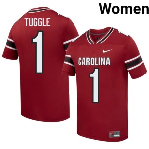 #1 College Football Carolina 2026-27 Garnet Women's Nitro Tuggle Jerseys 174449-496