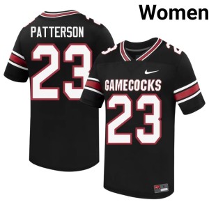 #23 Replica College Football Womens Fighting Gamecocks Sequel Patterson Black Jerseys 831801-638