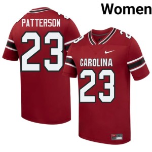 #23 2026 Sequel Patterson College Football Womens Garnet Cocks Jersey 677499-838