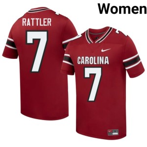 #7 Women's Player Spencer Rattler Garnet Game Cocks College Football Jerseys 639527-257