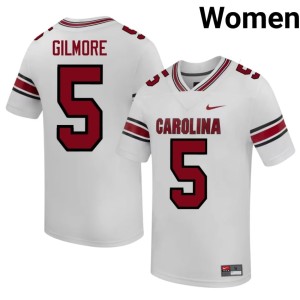 #5 White Stephon Gilmore Womens College Football Limited Carolina Jersey 492295-150