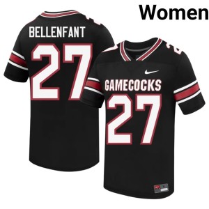 #27 Women Gamecocks Official College Football Upton Bellenfant Black Jersey 420882-519
