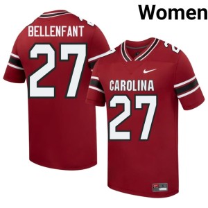 #27 Garnet Carolina Upton Bellenfant Alumni Women's College Football Jersey 294537-309