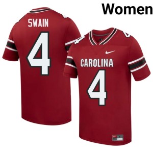 #4 Women Cocks Vicari Swain Alumni College Football Garnet Jersey 720889-985
