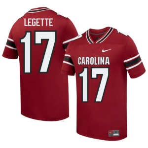 #17 2026 Men's Garnet Gamecocks Xavier Legette College Football Jerseys 712799-139