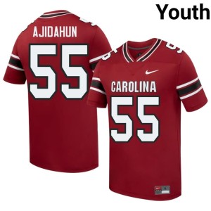 #55 Youth Alumni Adedamola Ajidahun Garnet College Football Carolina Jerseys 883453-405
