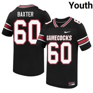 #60 2026-27 Anthony Baxter University of South Carolina Youth Black College Football Jersey 759052-800
