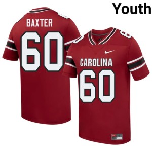 #60 Anthony Baxter College Football Garnet SC Gamecocks University Youth Jerseys 433516-251