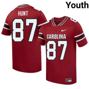 #87 College Football Youth Brady Hunt Game SC Gamecocks Garnet Jersey 704761-210