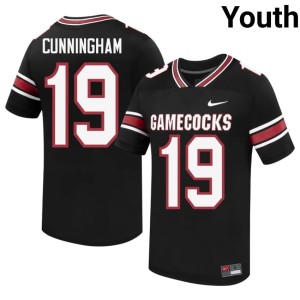 #19 2026 Brandon Cunningham Carolina College Football Black Youth Jerseys 293748-724
