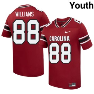 #88 College Football Caleb Williams Garnet Youth Embroidery UofSC Jersey 692065-270