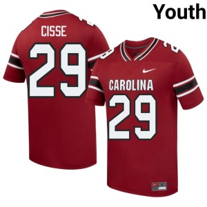 #29 Youth Cedric Cisse College Football University University of South Carolina Garnet Jersey 676591-340