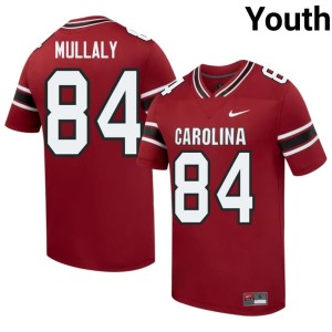 #84 College Football Garnet Gamecocks Charly Mullaly University Youth Jersey 474189-708