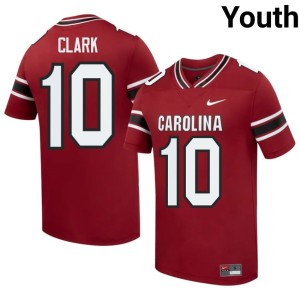 #10 Youth Garnet College Football Christian Clark Fighting Gamecocks Player Jerseys 803165-959