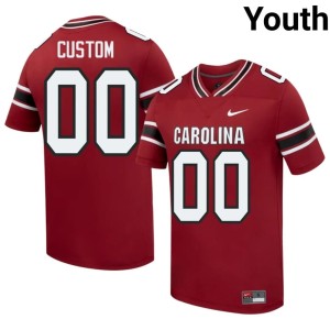 #00 Carolina College Football Limited Custom Garnet Youth Jerseys 271993-142