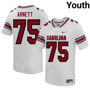#75 Dayne Arnett Youth White Stitched South Carolina College Football Jerseys 347520-519