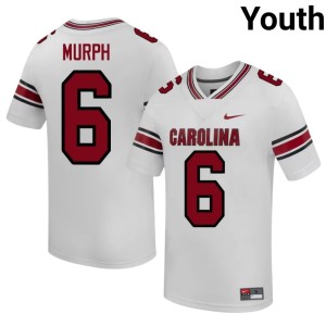 #6 College Football White Cocks Donovan Murph High School Youth Jersey 207451-329