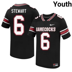 #6 College Football Embroidery SC Dylan Stewart Youth Black Jerseys 215084-148