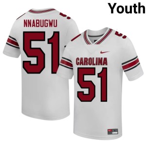 #51 Cocks Ebubedike Nnabugwu White College Football Youth Replica Jersey 235773-712