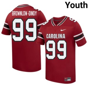 #99 College Football Youth Limited Gabriel Brownlow-Dindy Garnet Game Cocks Jerseys 822435-826