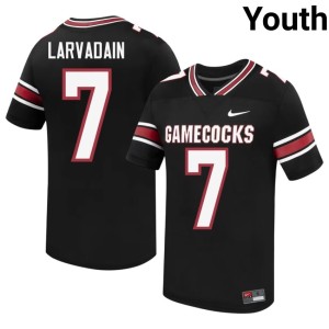 #7 Youth 2026-27 Gage Larvadain Black Game Cocks College Football Jersey 380596-317