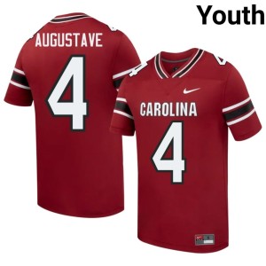 #4 Youth College Football Stitched SC Gamecocks Garnet Isaiah Augustave Jerseys 808775-634