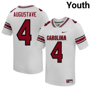 #4 2026-27 Isaiah Augustave Youth UofSC College Football White Jerseys 456411-142