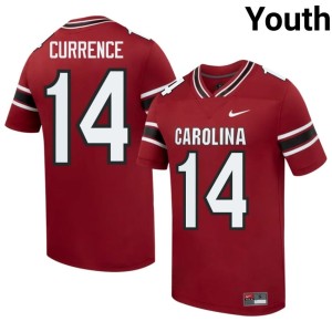 #14 College Football High School J'Zavien Currence Youth Garnet Cocks Jersey 894907-454