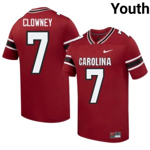 #7 Stitched Gamecocks Youth Jadeveon Clowney Garnet College Football Jersey 873230-395