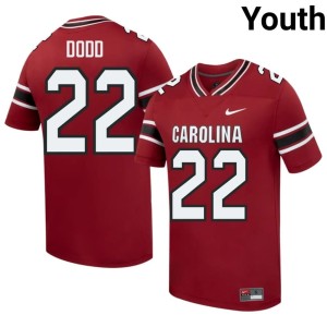 #22 College Football Cocks Garnet Jaquavious Dodd Limited Youth Jersey 457929-372