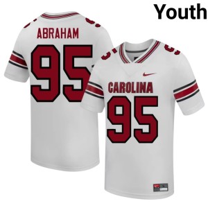 #95 Carolina Alumni College Football John Abraham Youth White Jerseys 182874-808