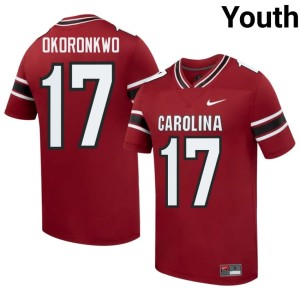 #17 Youth Cocks Garnet Justin Okoronkwo College Football 2026 Jerseys 237056-162
