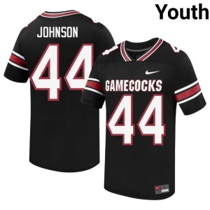 #44 Youth KJ Johnson College Football Fighting Gamecocks Black NCAA Jerseys 584148-768