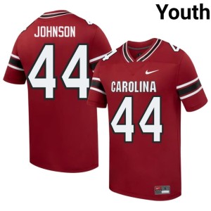 #44 South Carolina KJ Johnson Replica College Football Youth Garnet Jersey 232863-576