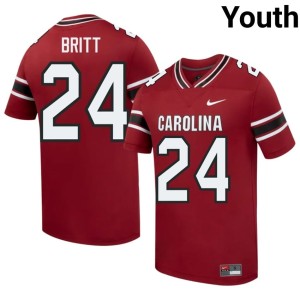 #24 SC Garnet College Football Youth Player Keenan Britt Jerseys 322950-415